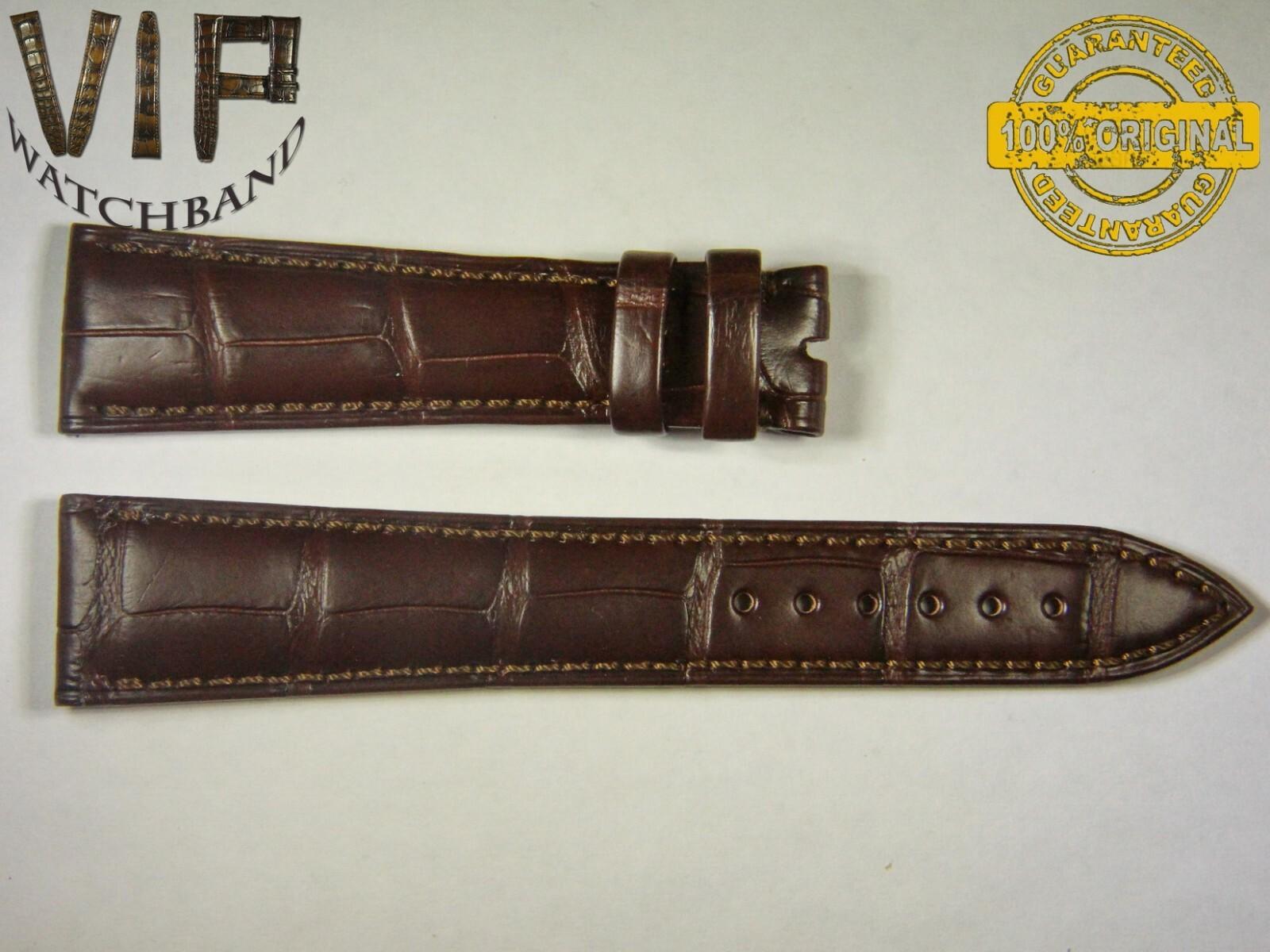 Breguet 20mm strap, crocodile, brown — face side