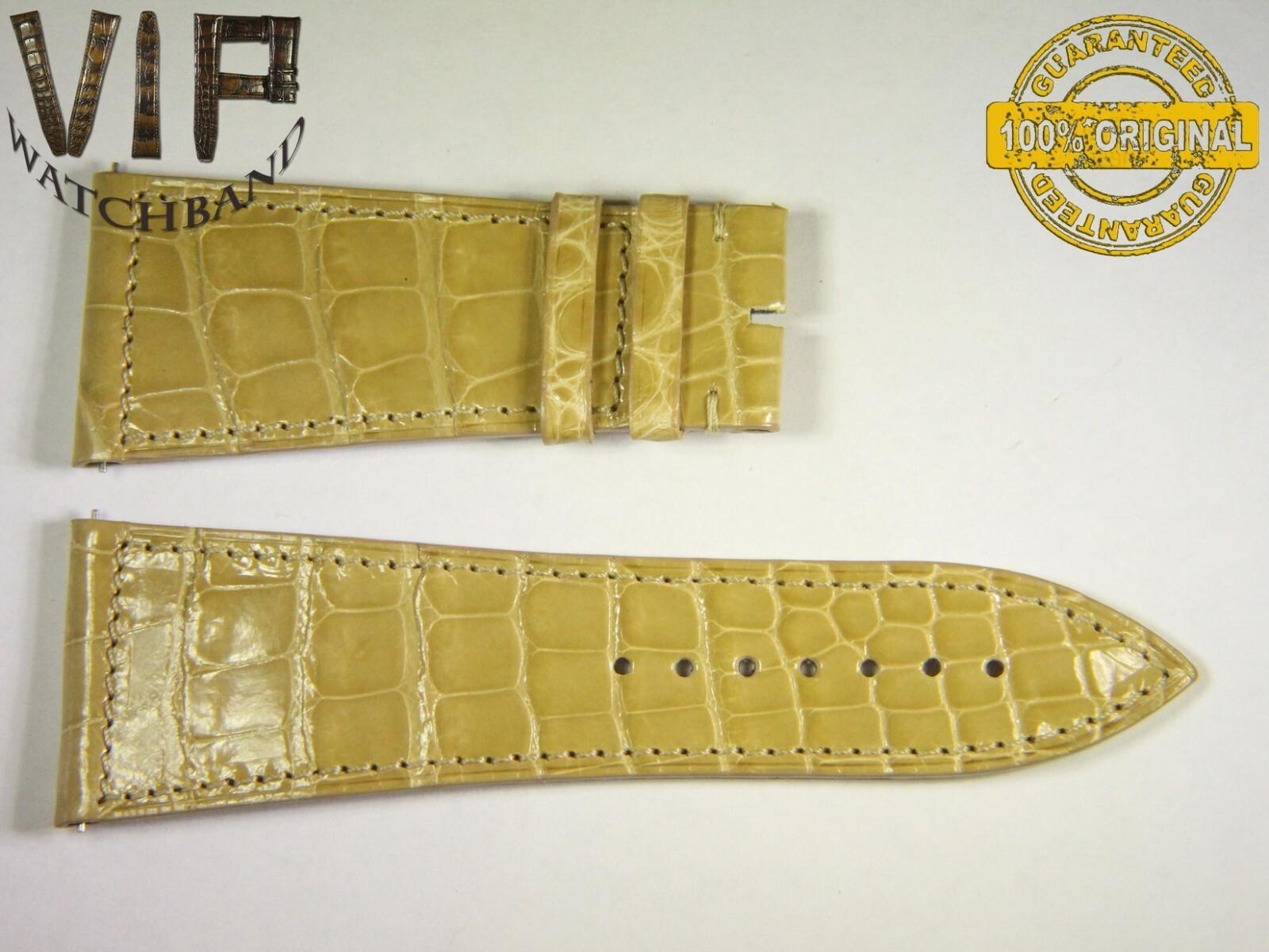 Franck Muller 30mm strap, crocodile, beige — face side