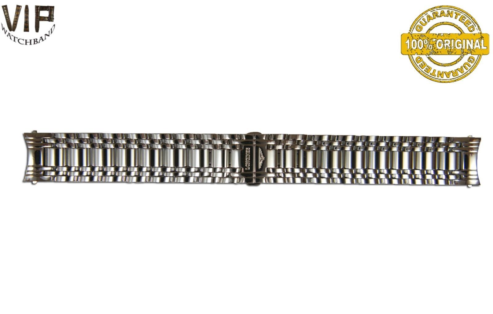 Longines 20mm bracelet, stainless steel — face side