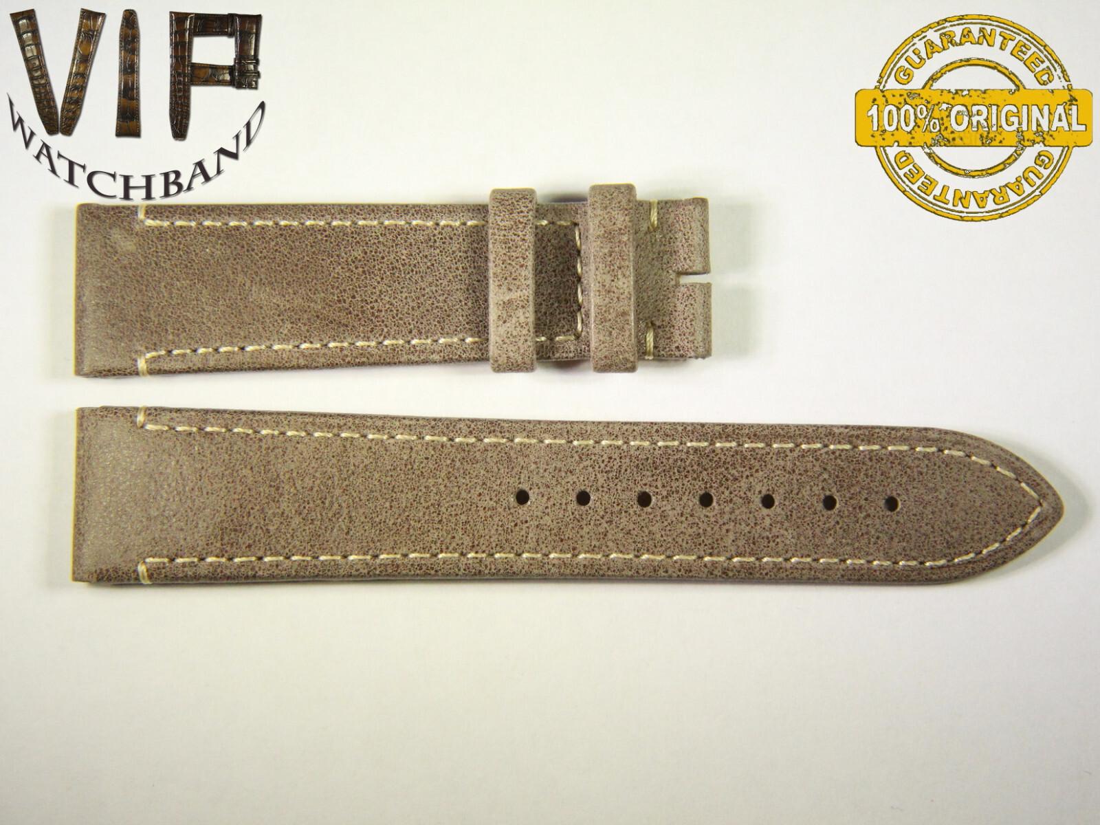 Longines 20mm strap, calf leather, brown — face side