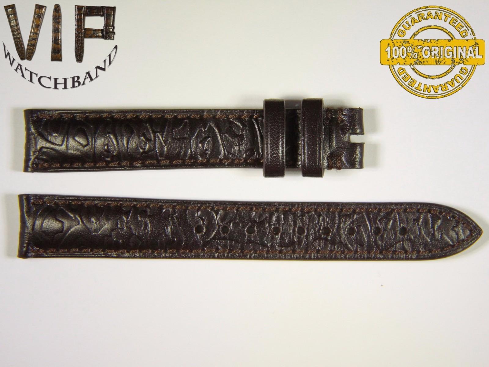 Zenith 15mm strap, calf leather, brown — face side