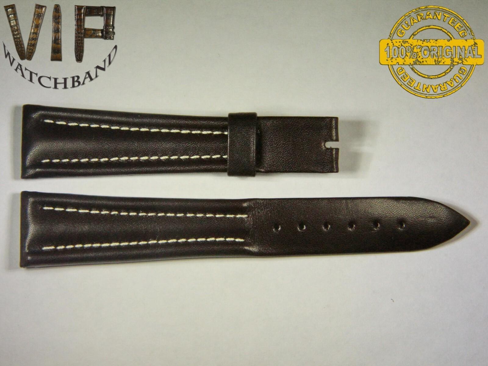 Breguet 21mm strap, calf leather, brown — face side