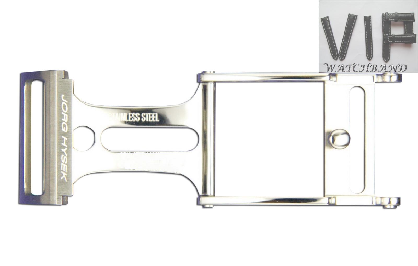 Jorg Hysek 21mm clasp, stainless steel — face side
