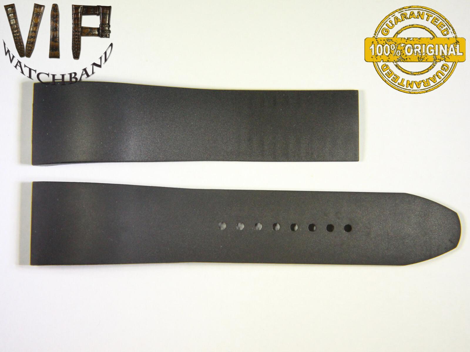 Jorg Hysek 24mm strap, rubber, black — face side