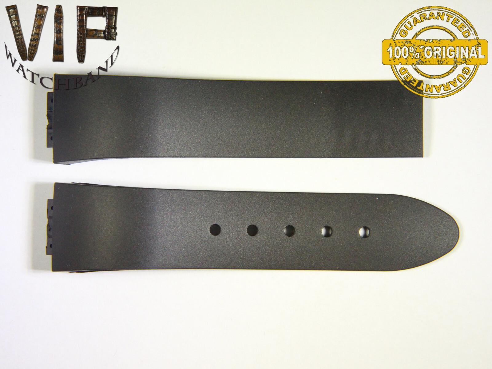 Jorg Hysek 24mm strap, rubber, black — face side