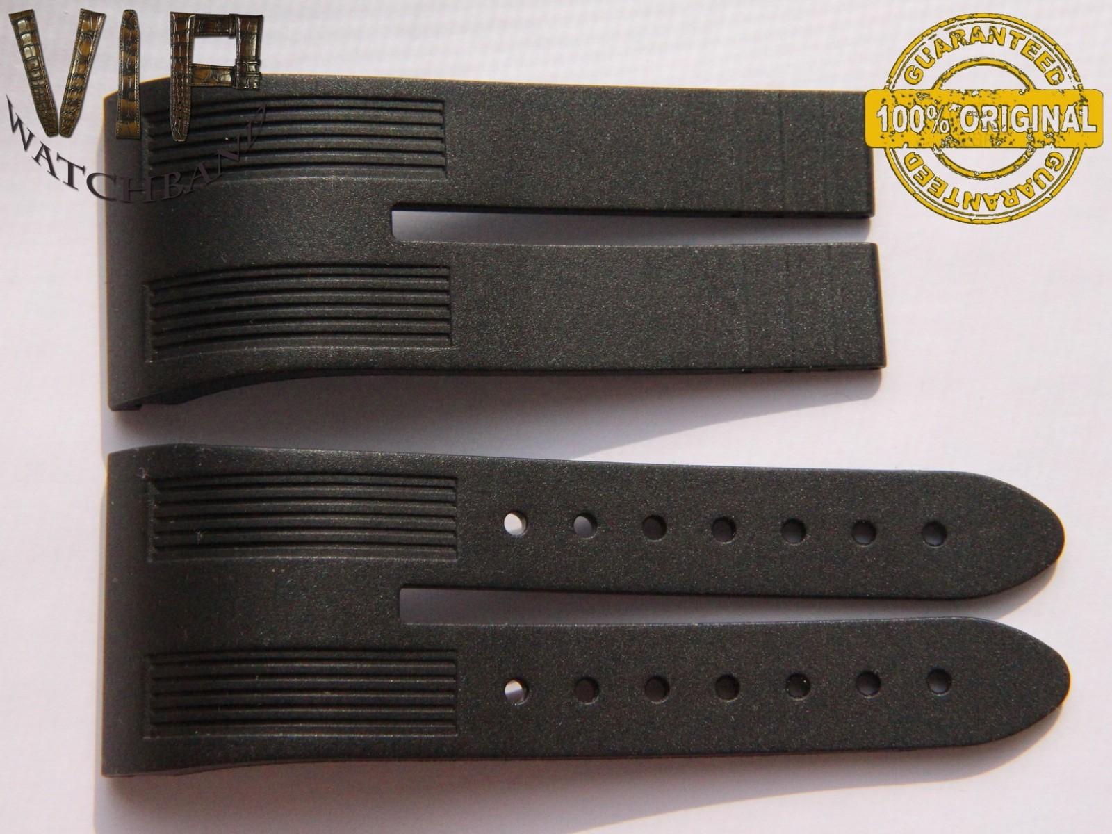 Jorg Hysek 35mm strap, rubber, black — face side