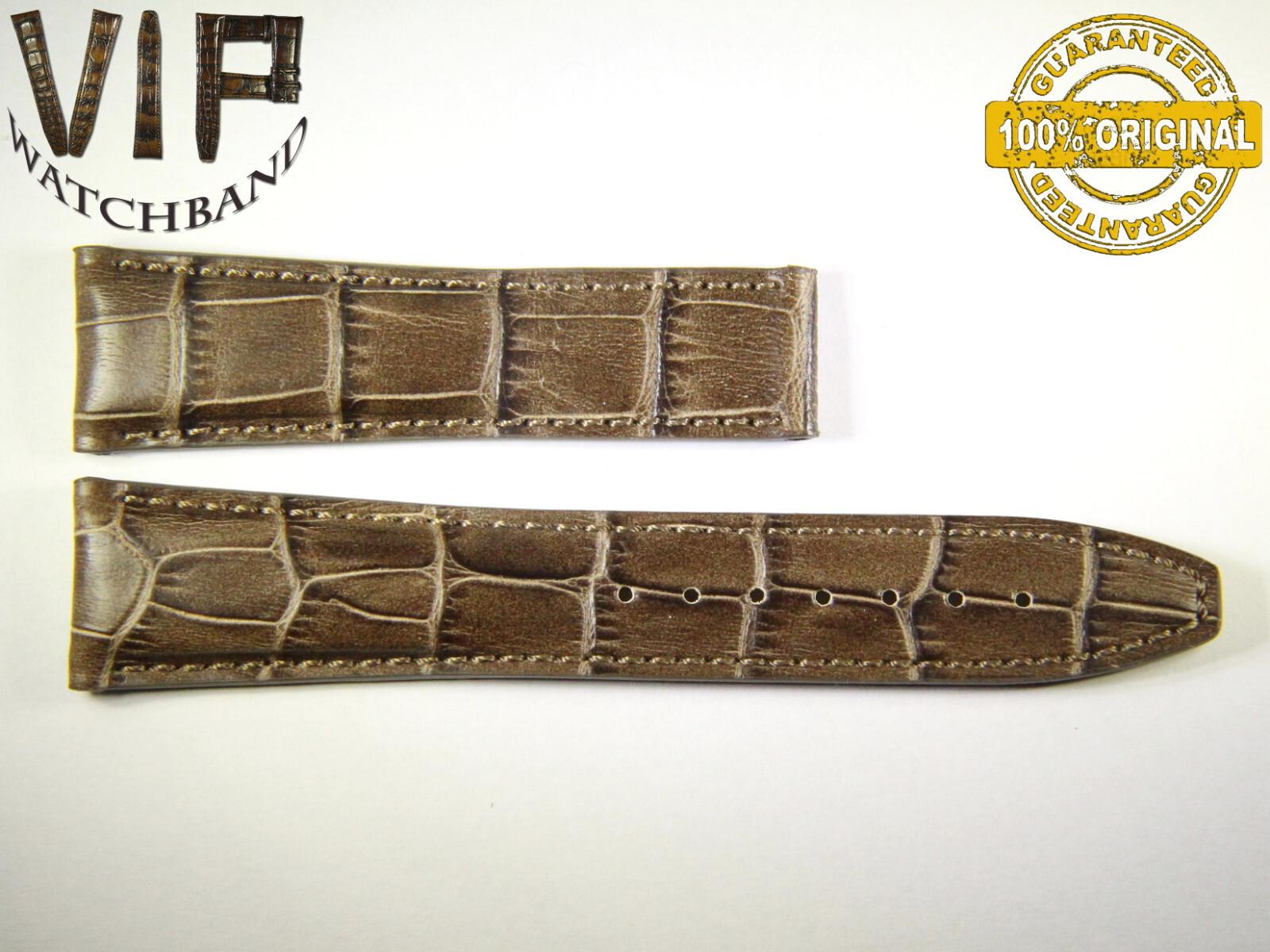 Maurice Lacroix 22mm strap, calf leather, brown — face side