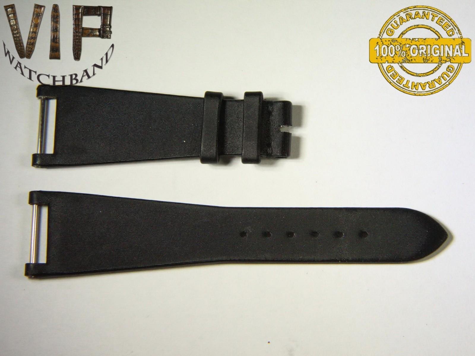 Patek Philippe 21mm strap, satin, black — face side