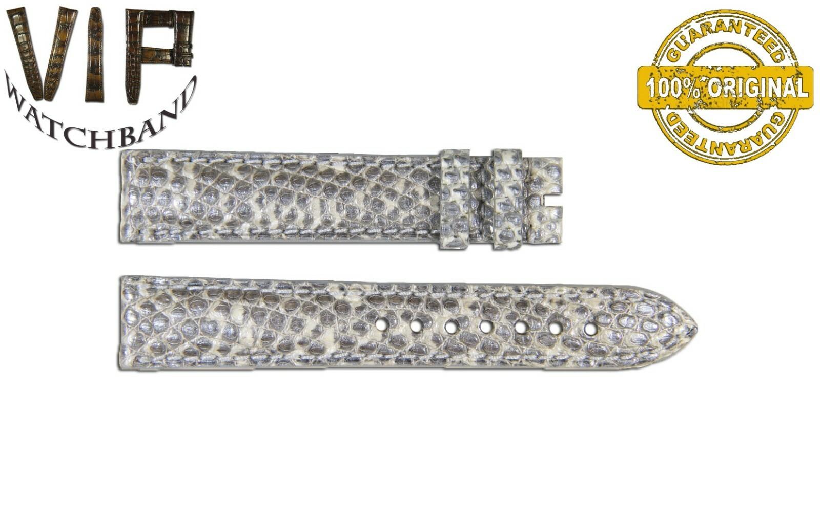 Zenith 15mm strap, lizard, grey — face side